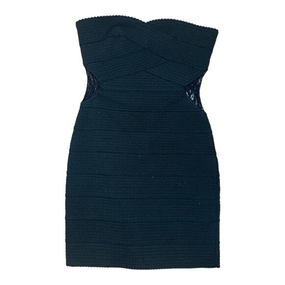 Dainty Hooligan Dresses & Skirts - Dainty Hooligan women's medium black lace cutout bandaid body con dress goth pun